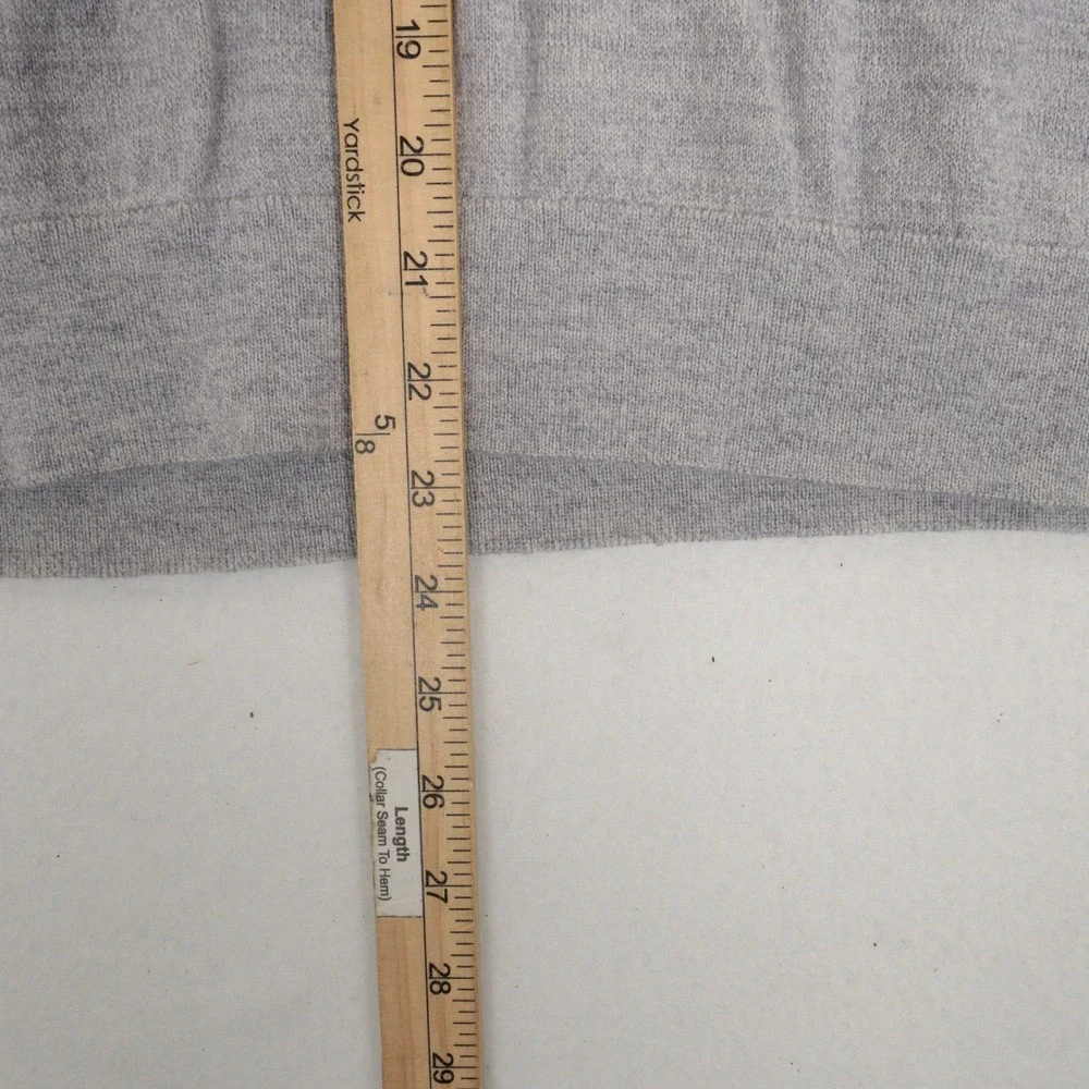 Banana Republic V-Neck Merino Wool Sweater Pullover Gray Preppy Men S EUC